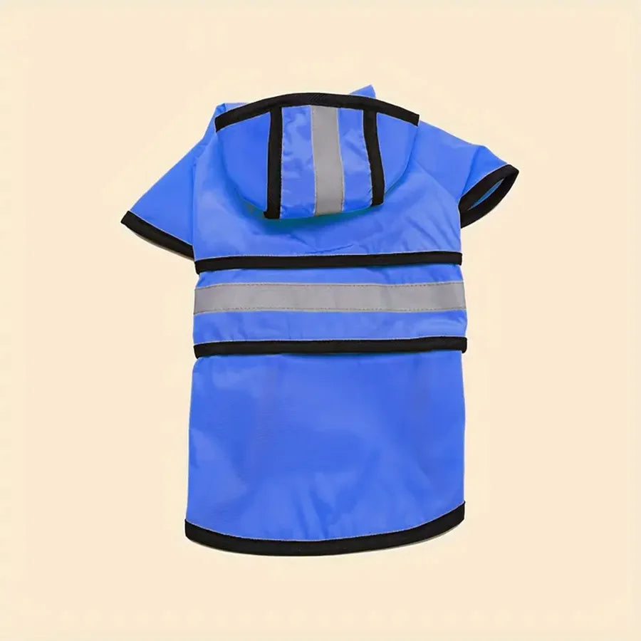 Adjustable waterproof and windproof dog raincoat from I YAN, designed to keep pets dry and comfortable in wet weather.