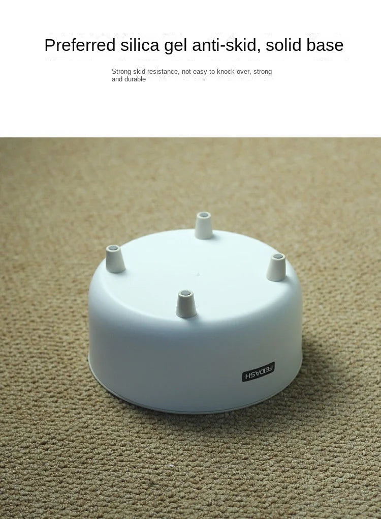 Automatic pet water fountain by I YAN with 1L capacity, silent electric operation, filter, and three flow modes for cats and small pets.