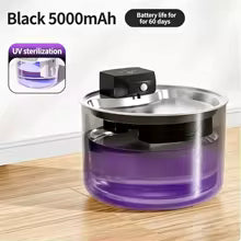 3L Large Capacity | Stainless Steel | Circulating Filter | Ultra-Quiet Sensor Water Drinker | Suitable for Cats and Dogs