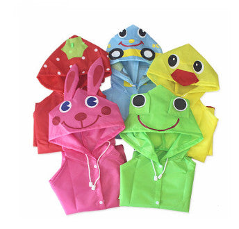 I YAN THC Thai Shop funny rain coat featuring vibrant colors and playful design, perfect for staying dry in rainy weather