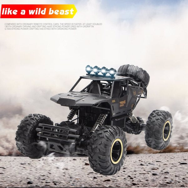 I YAN 4DRC Rock Track rechargeable off-road vehicle on rugged terrain, showcasing its durable design and off-road capabilities.