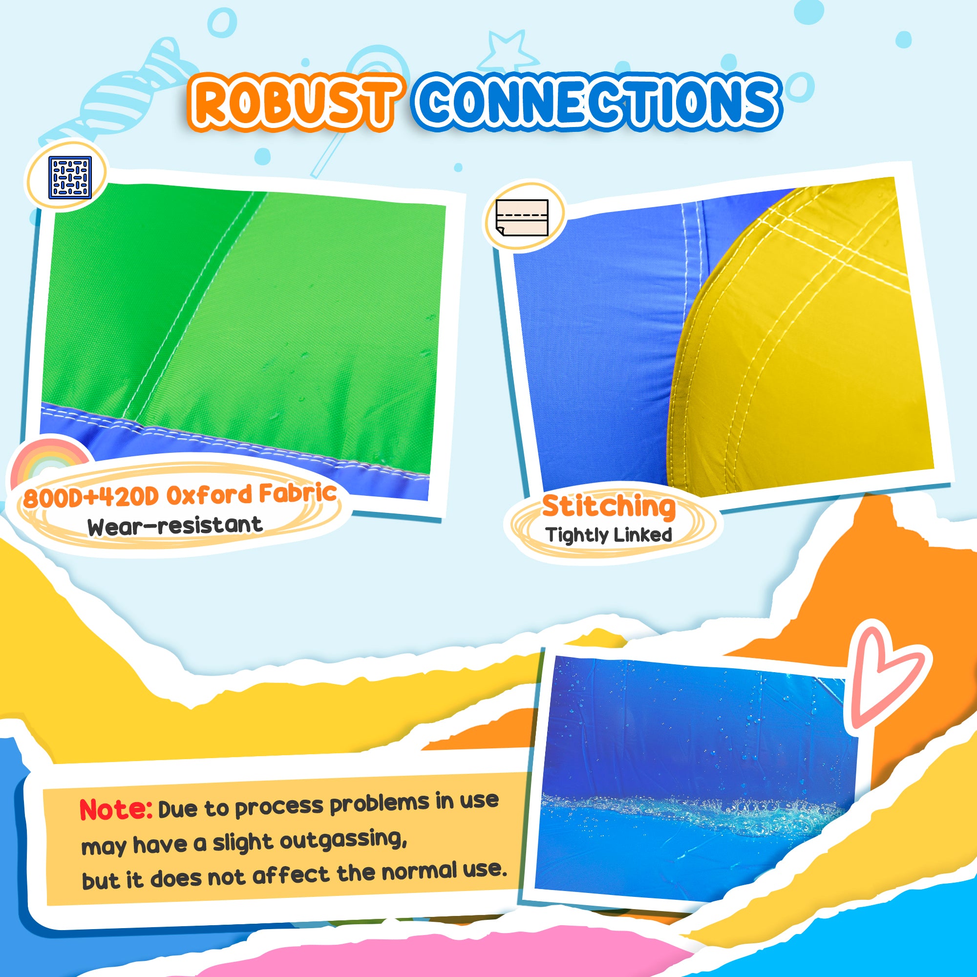 Inflatable 6-in-1 water slide with splash pool, climbing wall, water cannon, bounce house for kids, from I YAN.