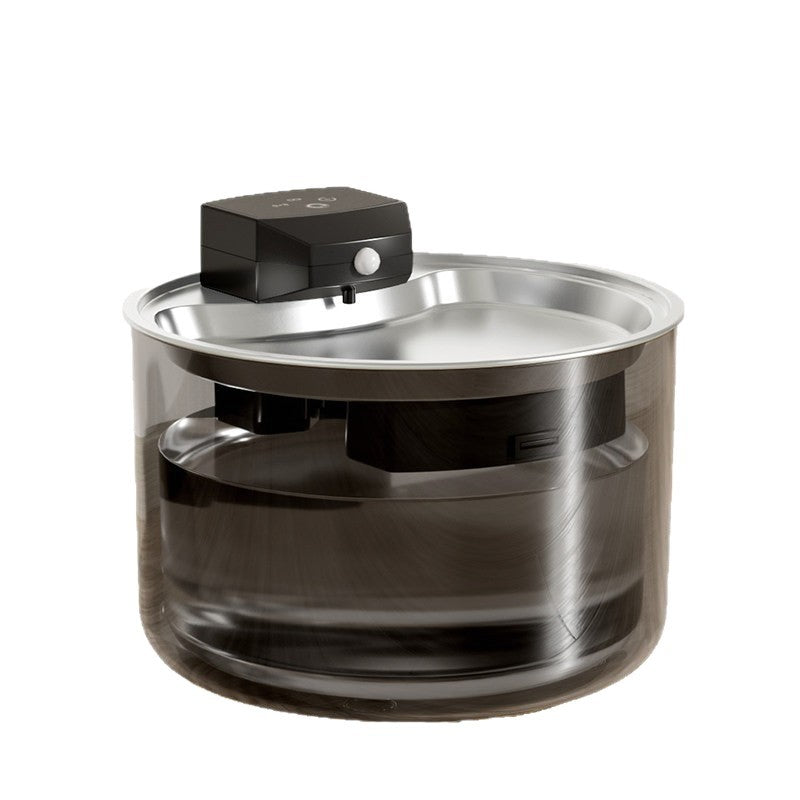 3L Large Capacity | Stainless Steel | Circulating Filter | Ultra-Quiet Sensor Water Drinker | Suitable for Cats and Dogs