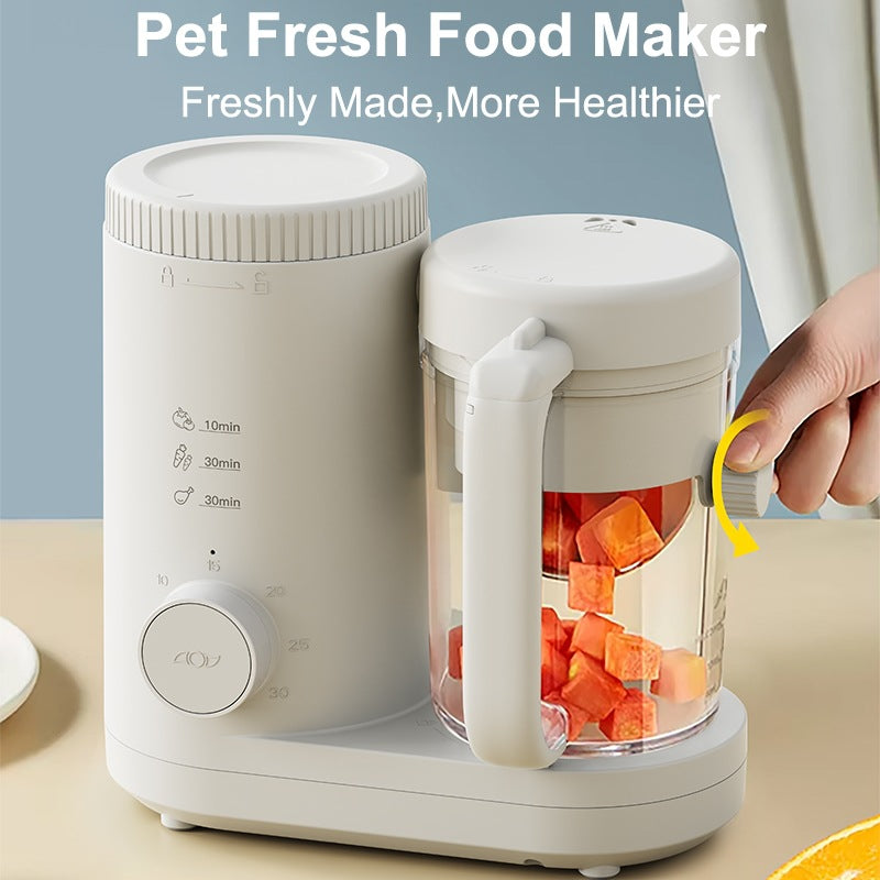 All-in-One Pet Food Steamer & Blender for Dogs and Cats