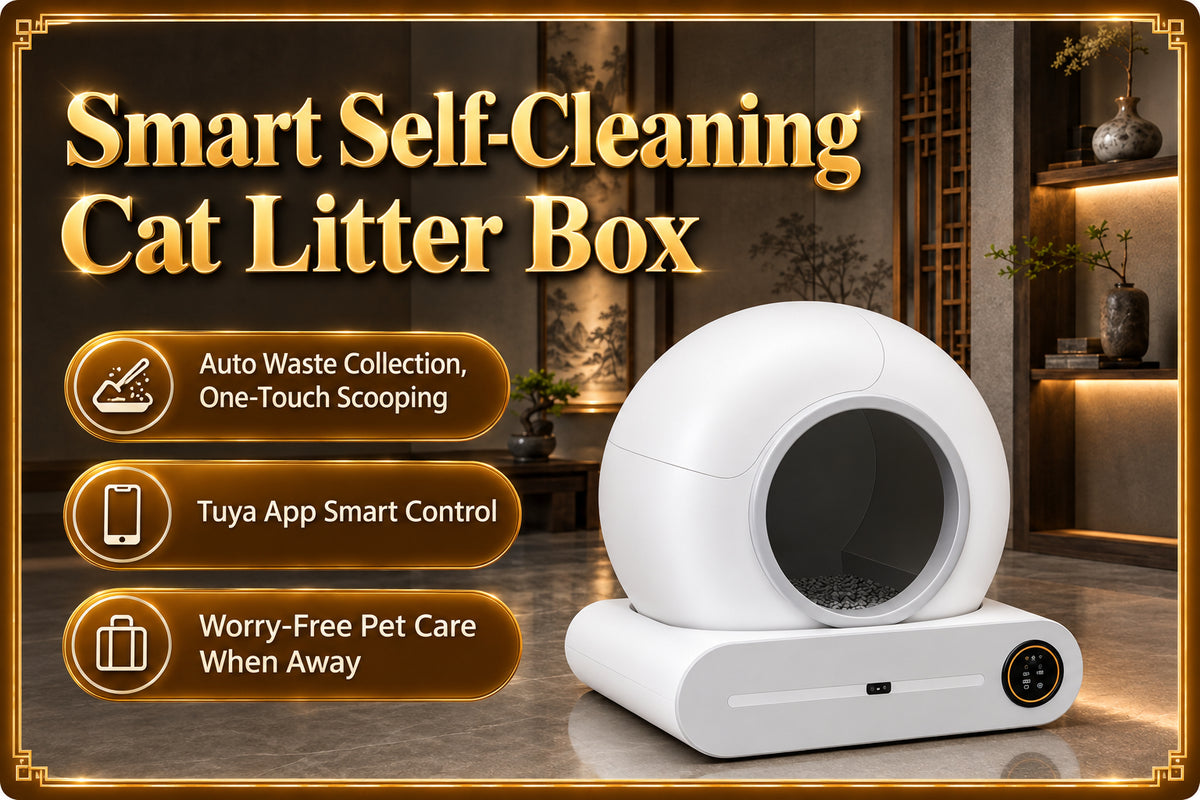 65L Automatic Self-Cleaning Cat Litter Box Electric Smart Cat Toilet Anti-Splash Auto Scooping