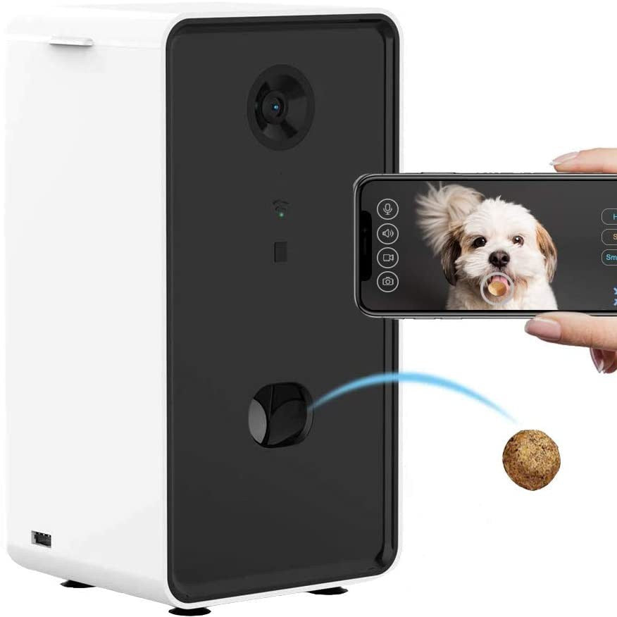 I YAN Smart WiFi Pet Feeder with app and Alexa control, 0.5L auto food dispenser for cats and dogs.