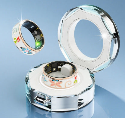 Stainless Steel Electroplating Smart Ring Luminous Dragon Pattern