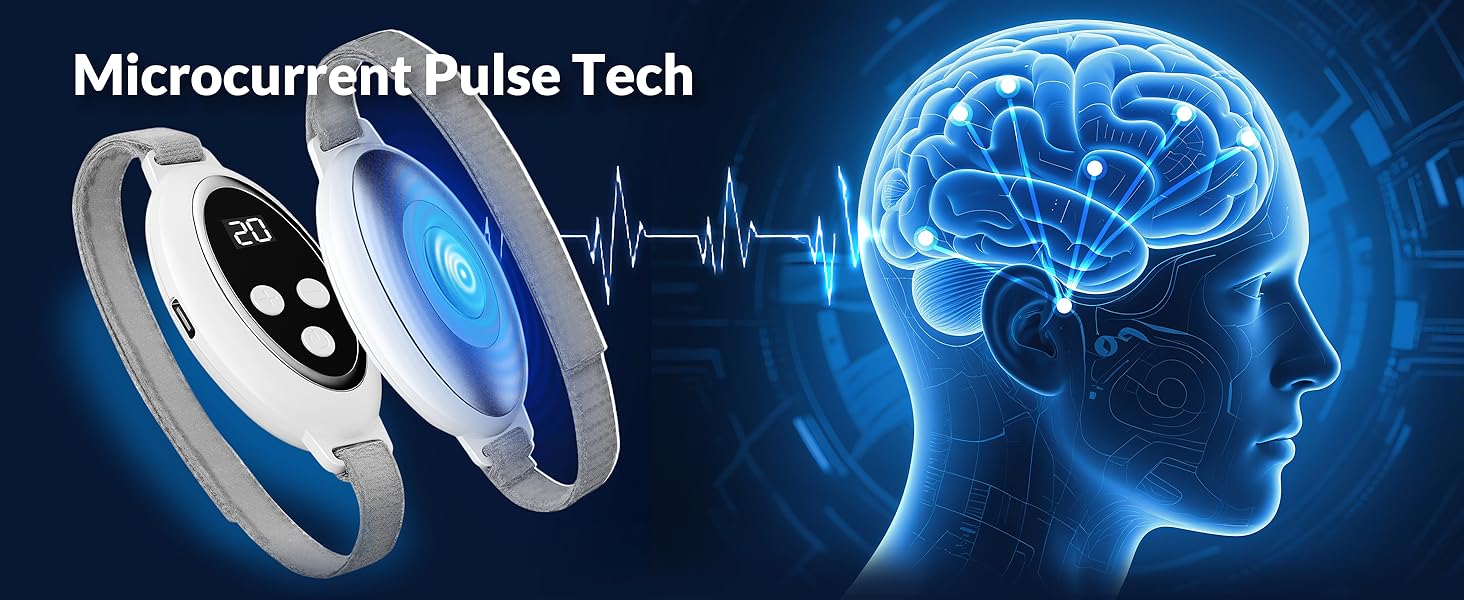 I YAN Rechargeable Sleep Aid Device with handheld palm pulse massager for improving sleep, reducing insomnia and anxiety.