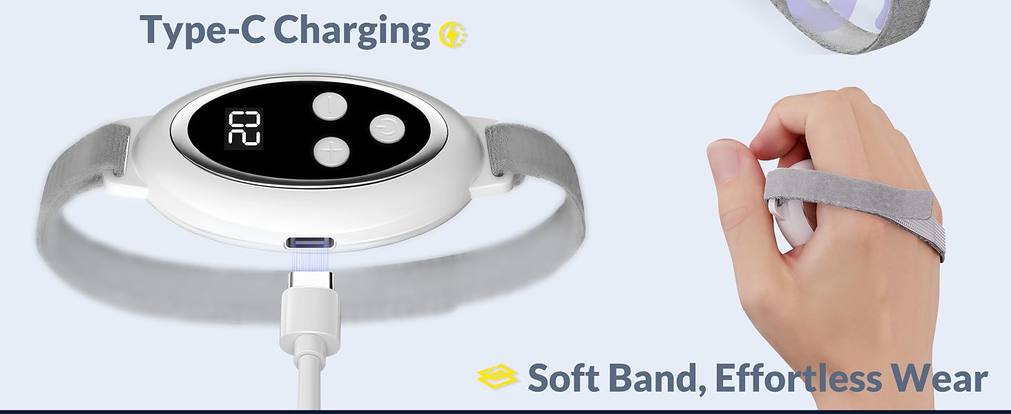 I YAN Rechargeable Sleep Aid Device handheld microcurrent massager for improving sleep, reducing insomnia and anxiety.
