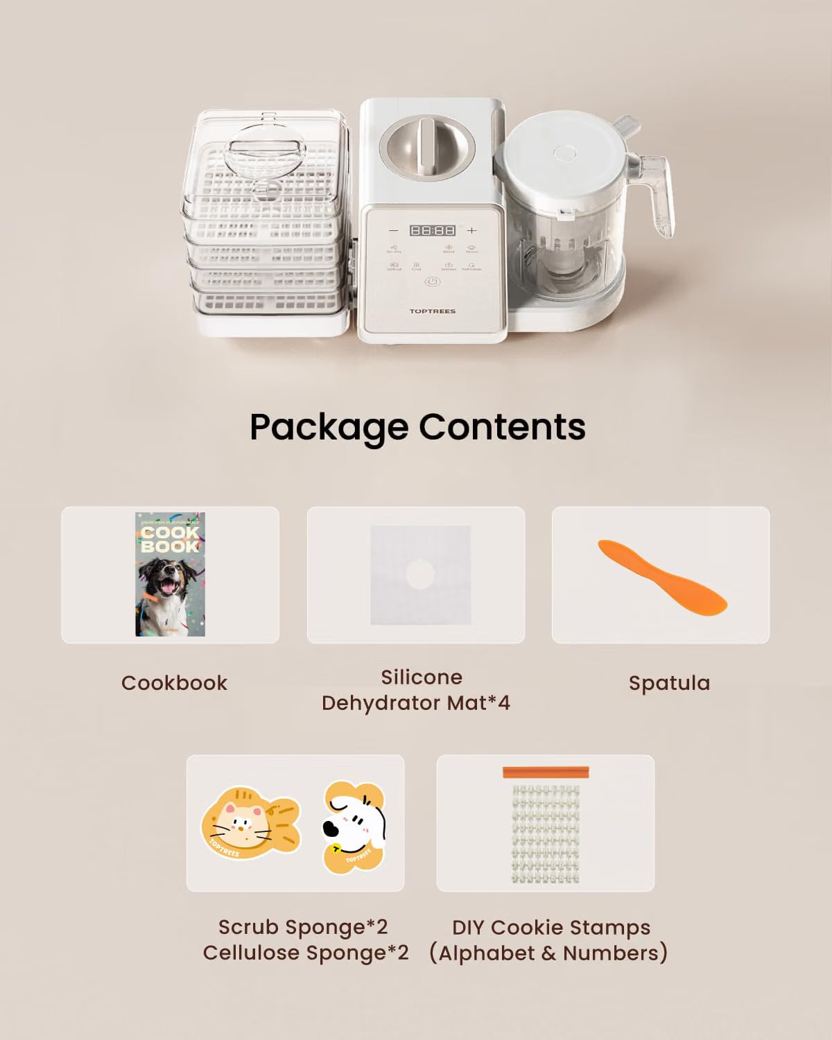 7-in-1 Smart Pet Food Processor | Homemade Fresh Food, Wet Food, Dry Treats & More for Dogs & Cats