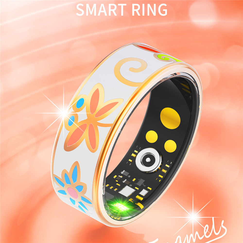 Stainless Steel Electroplating Smart Ring Luminous Dragon Pattern