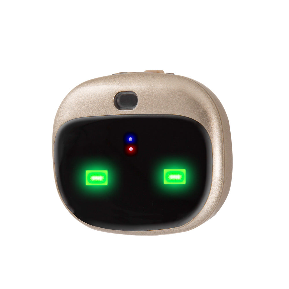 Waterproof I YAN GPS pet locator dog collar with real-time tracking and lightweight design, shown on a small dog.