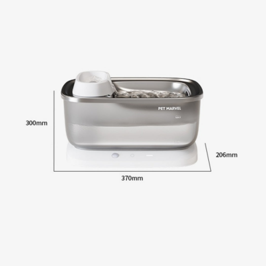 Wireless Pet Water Fountain from I YAN with a 7L capacity, featuring a sleek design and visible water flow for dogs and cats.