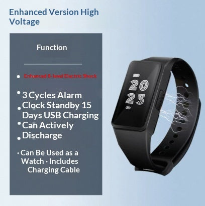 Alarm Clock Intelligent Electric Shock Bracelet Mute