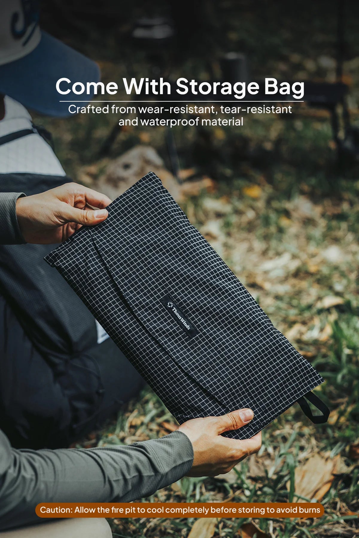 Ultralight Outdoor Foldable Stove Camping Quick-install Wood Stove Fire Pit for Trekking Heating Cooking