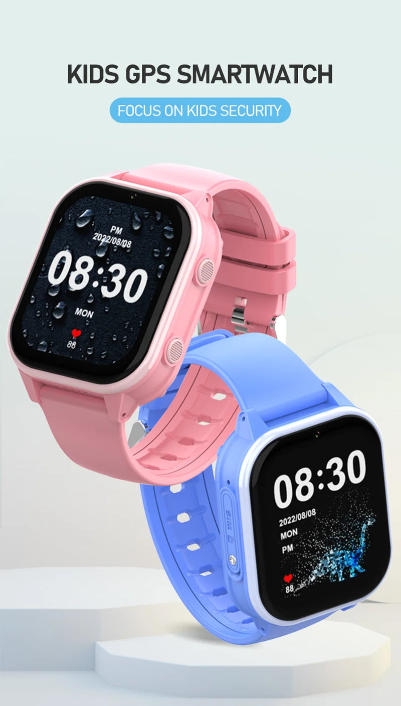 Wonlex 4G Smart Watch Kid SOS GPS WiFi Wristwatch Whatsapp KT19Pro Android8.1 with Video Call Camera Monitor Children smartwatch