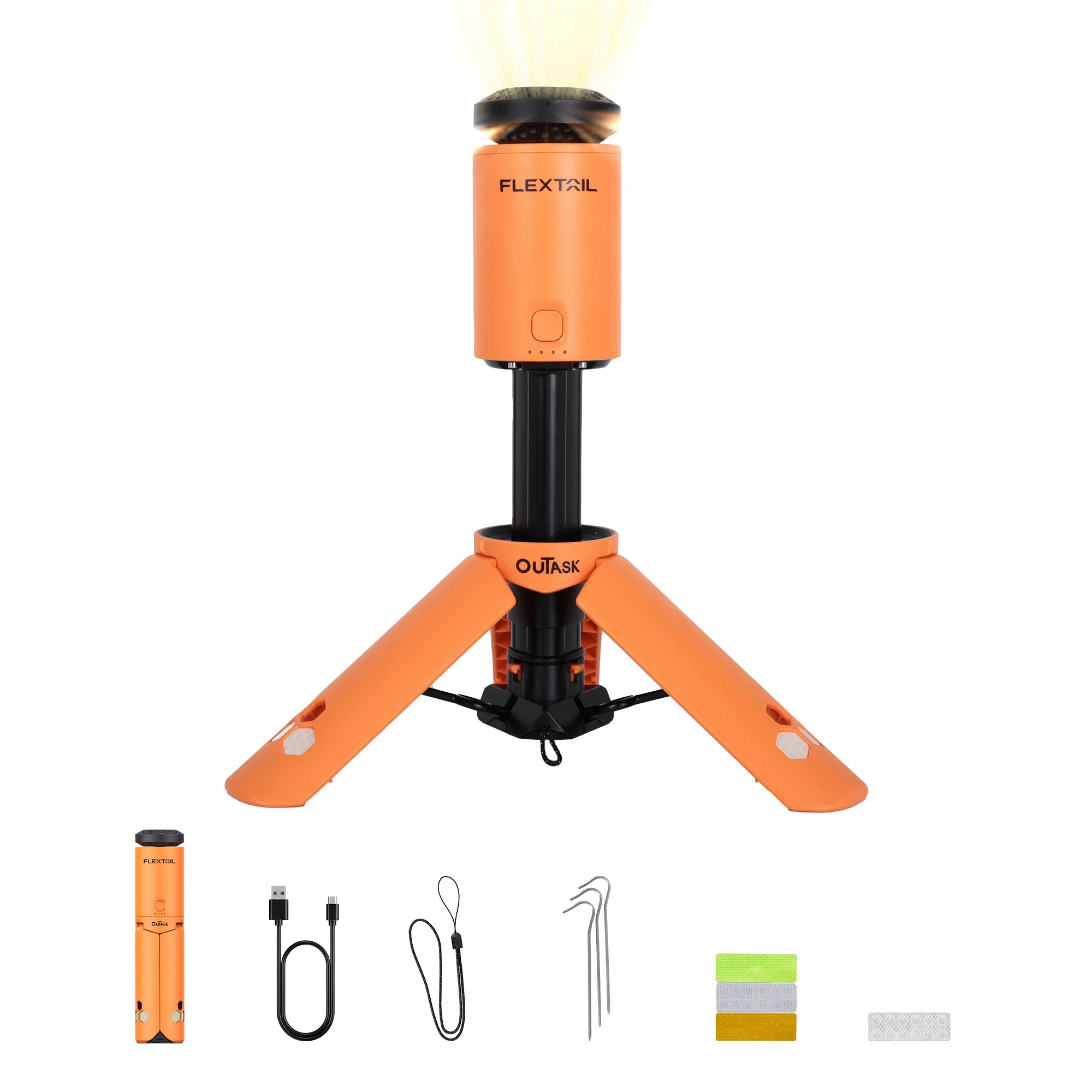 Telescopic Magnetic Camping Lantern with 12000mAh Battery, IPX6/IPX7 Waterproof