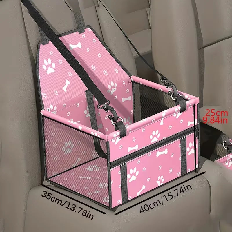 Pet Foldable And Portable Safety Seat Bag, Breathable And Not Stuffy In Summer, Suitable for Pet Travel Bags When Taking A Car For Small Medium Dogs Non-Slip Portable Travel Mat & Safety Bag