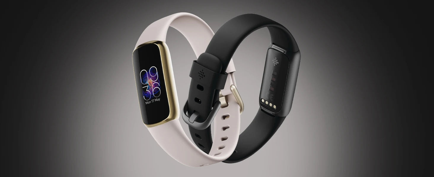 Fitbit Luxe Fitness Tracker AMOLED Screen 24/7 Heart Rate Monitor Sleep SpO2 Stress Tracker Waterproof Smart Bracelet