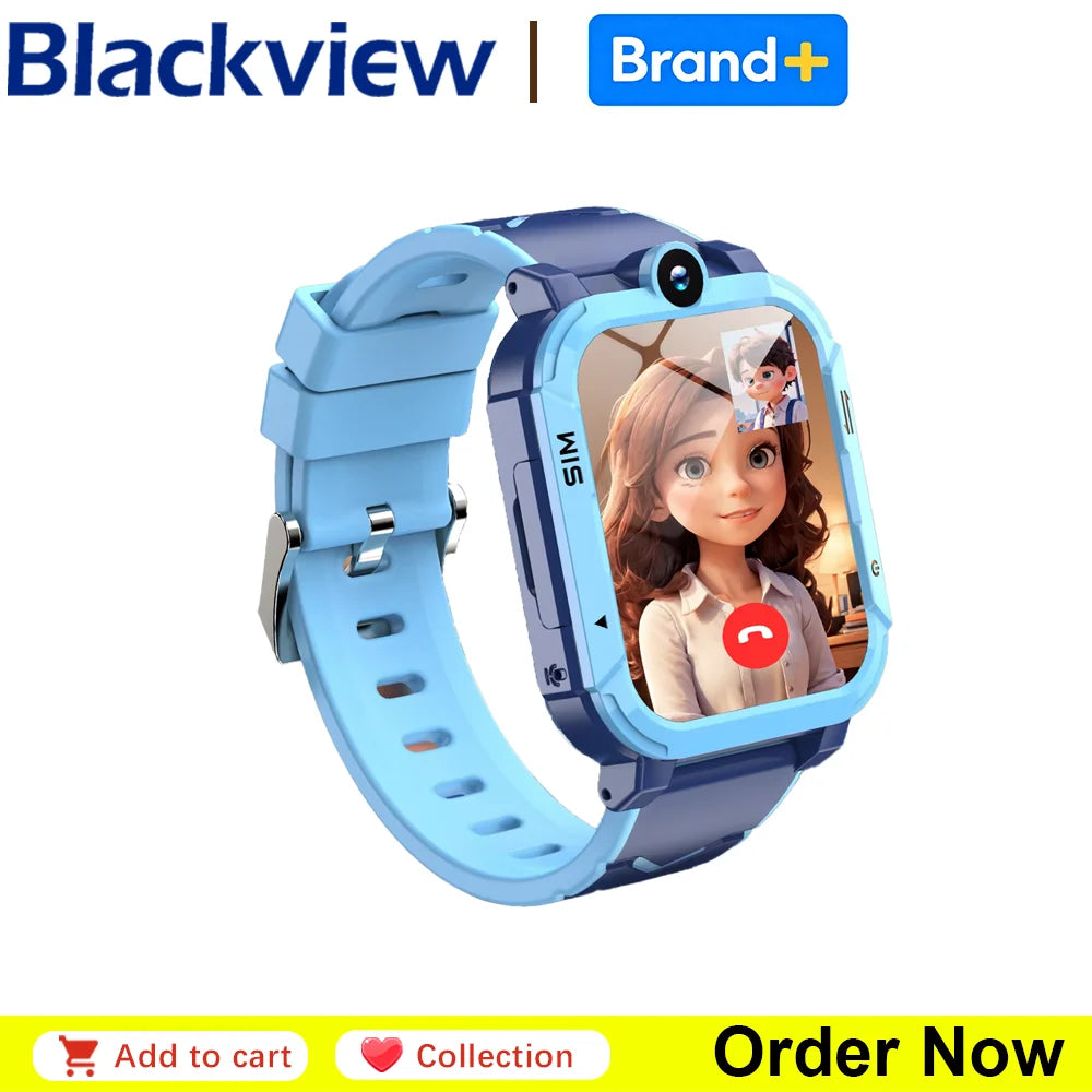 Blackview Z20 4G Kids Smart Watch GPS Tracker SOS Video Call – IP67 Waterproof WiFi Location Smartwatch Birthday Gift - I YAN