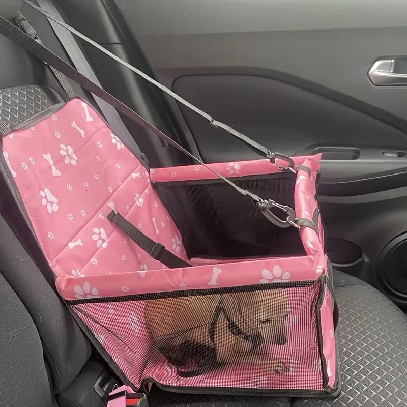 Pet Foldable And Portable Safety Seat Bag, Breathable And Not Stuffy In Summer, Suitable for Pet Travel Bags When Taking A Car For Small Medium Dogs Non-Slip Portable Travel Mat & Safety Bag