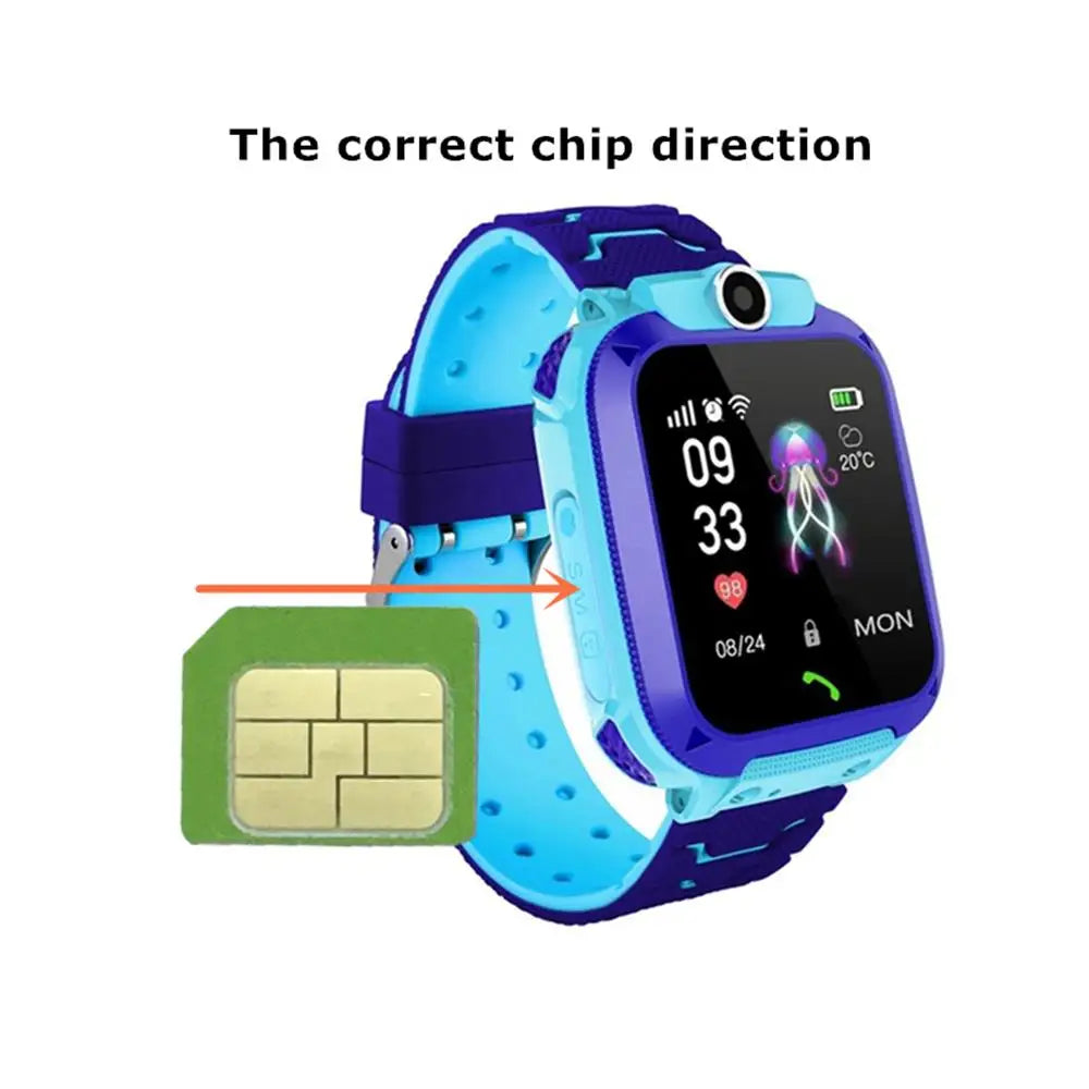 Kids Smart Watch SOS SIM Card LBS Tracker – Waterproof Phone Watch with Camera for Boys & Girls (Q19 / Z1 / A28 / Q88) - I YAN