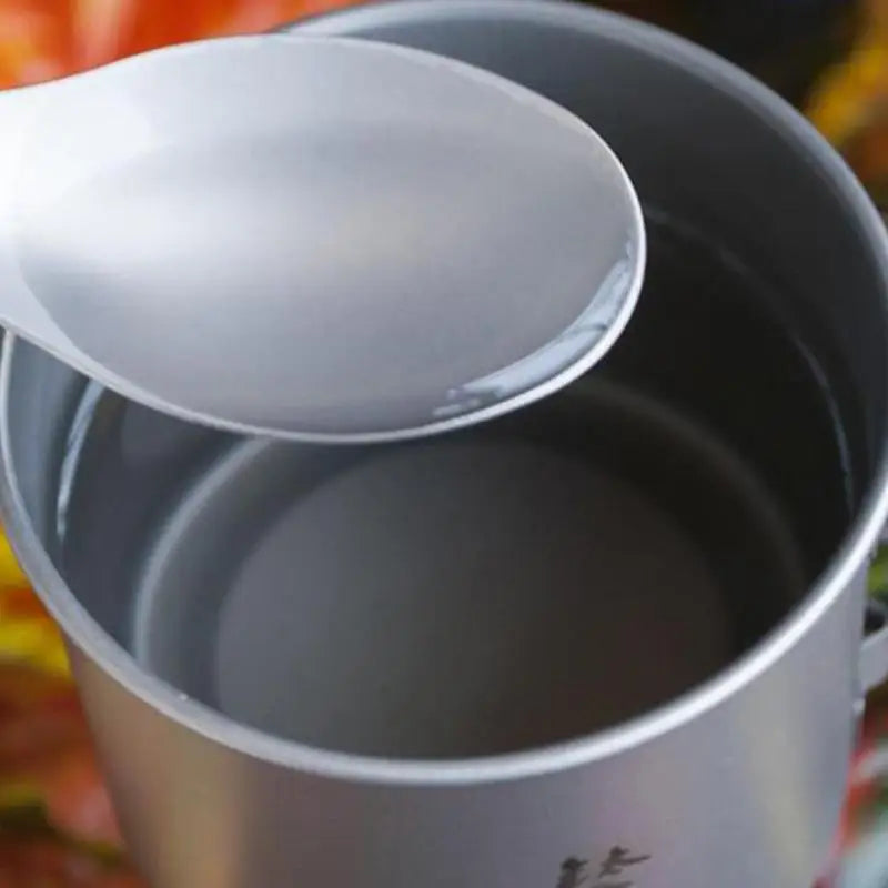 Titanium Spork Spoon Ultralight Cookware for Outdoor Camping Picnic Accessories Portable Hiking Travel 2 in 1 Tableware M5Z1