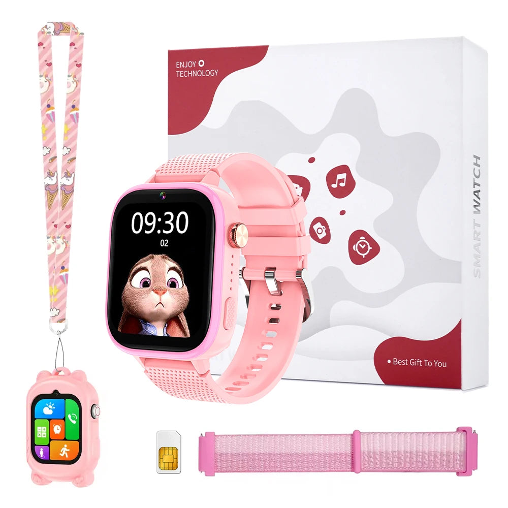 T49 Kids Smart Watch 1.83inch  4G HD Video Call Waterproof 700 MAh Android 8.1 GPS Location Tracking Children Smartwatch