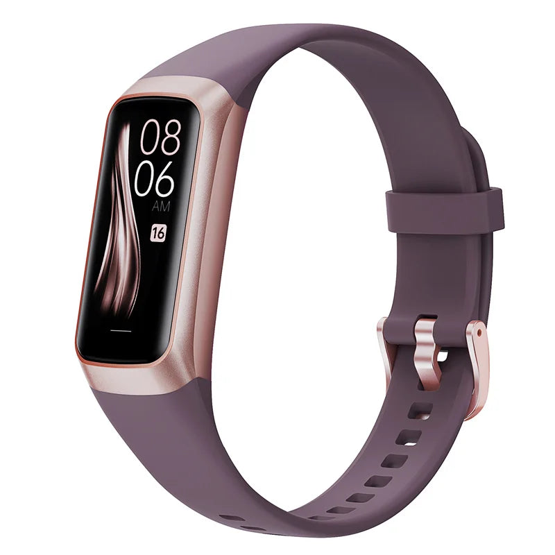 C60 2024 Smart Bracelet with Thermometer Pedometer IP67 Waterproof Sport  Band AMOLED Watch for Men Women Smartwatch Watch