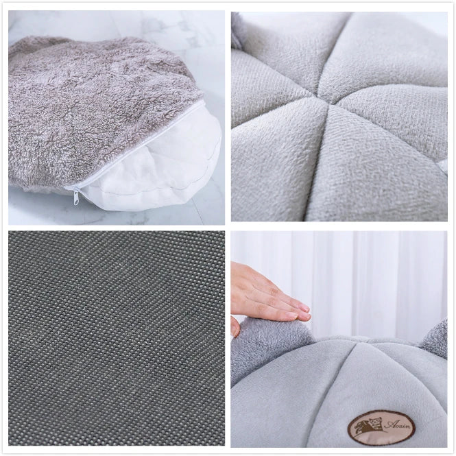 Pet Cat House plush Winter Warming Lovely Cat bed cave indoor Cozy Puppy Cat Bed nest dog Kennel with Removable Soft Mat Cushion