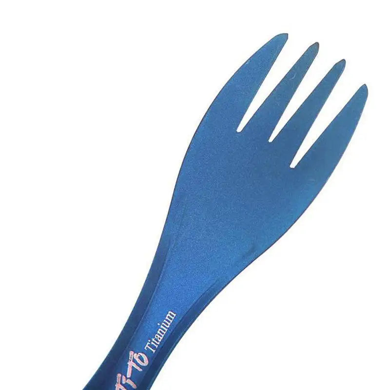 Titanium Spork Spoon Ultralight Cookware for Outdoor Camping Picnic Accessories Portable Hiking Travel 2 in 1 Tableware M5Z1