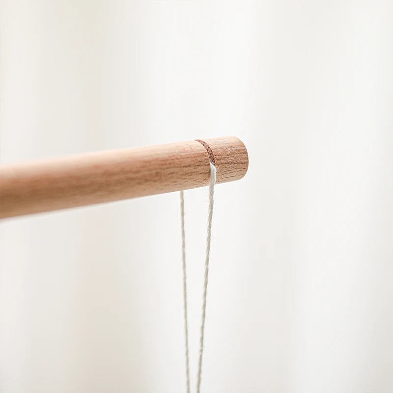 Boho Rainbow Baby Crib Mobile – Wooden Montessori Bed Bell for Newborns - I YAN