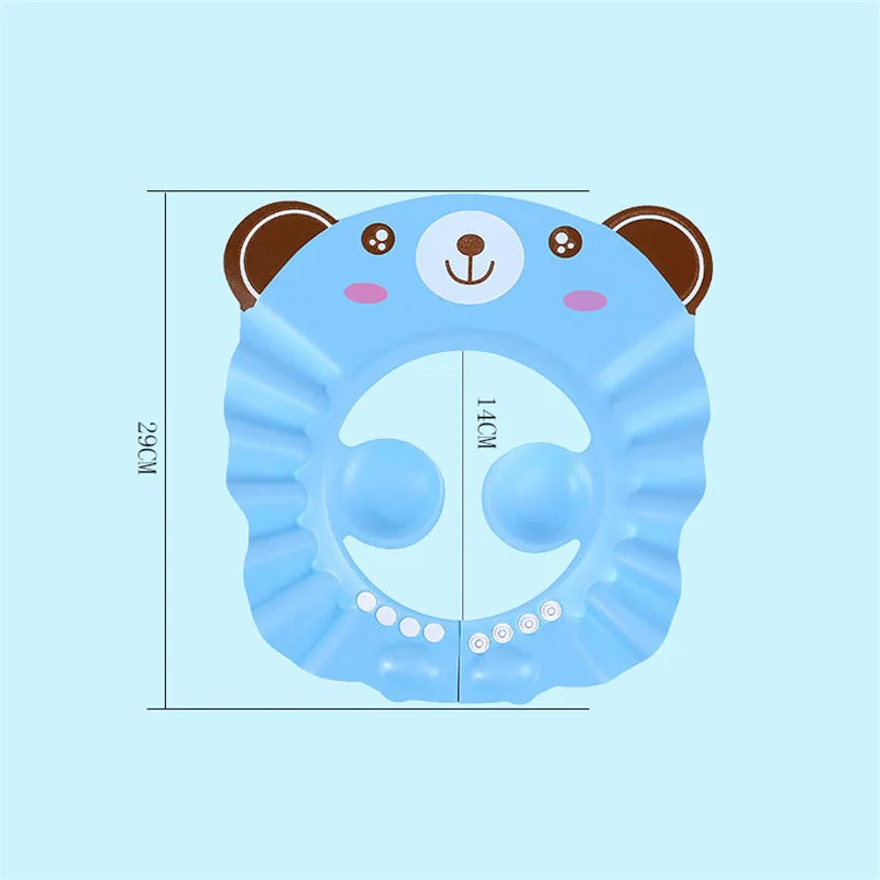 Baby Shower Cap – Adjustable Waterproof Shampoo Hat for Babies & Toddlers - I YAN