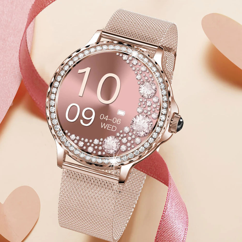 NX19 Sport Ladies Smart Watch Women  Fitness Tracker Heart Rate Smartwatch for Android IOS