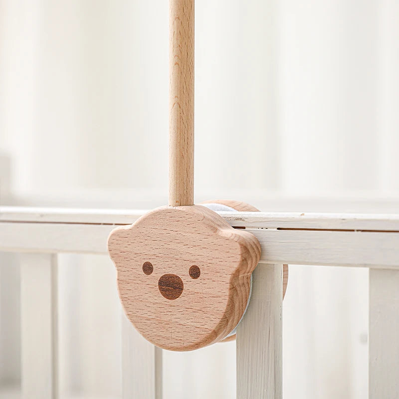 Boho Rainbow Baby Crib Mobile – Wooden Montessori Bed Bell for Newborns - I YAN