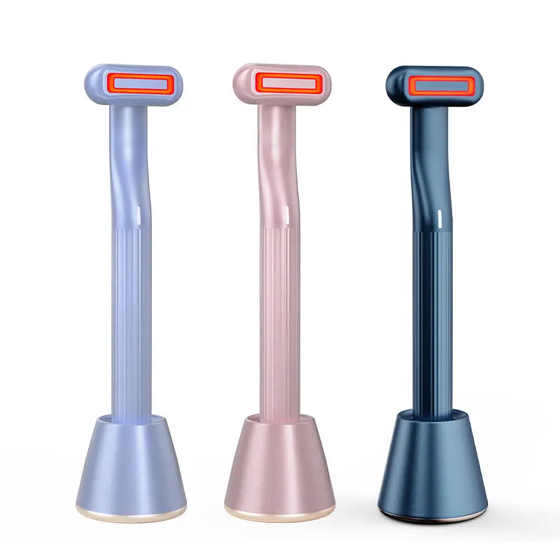 4in1 Eye Facial Massage  EMS Heating Red Light Therapy Vibration Lift Skin Rejuvenation  Eye Massager Magic Wand