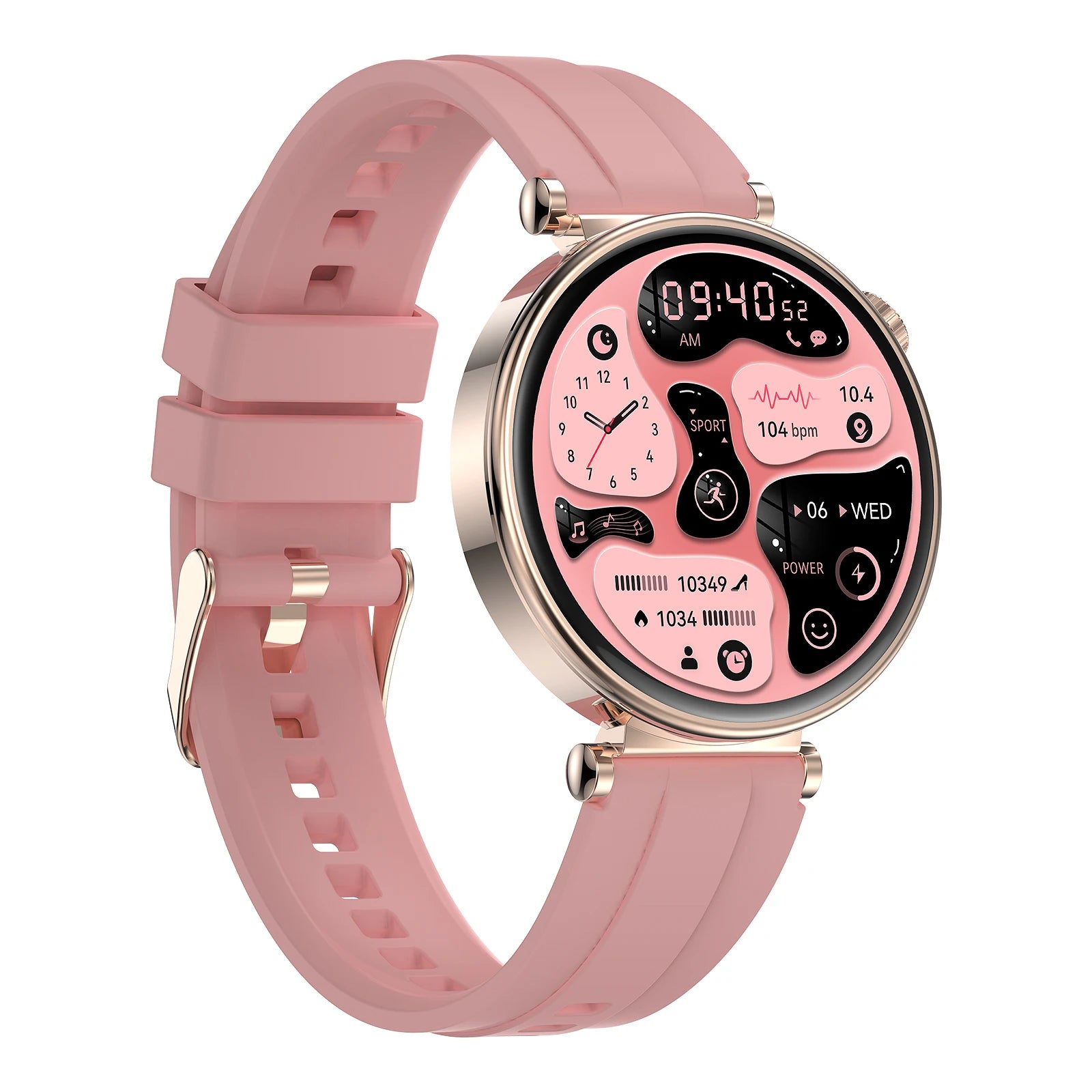 Newest 1.32" HK41 Smart Watch for Lady BT Call Heart Rate Sleep Monitor Women's Health Female Amoled Smartwatch Wearable Devices