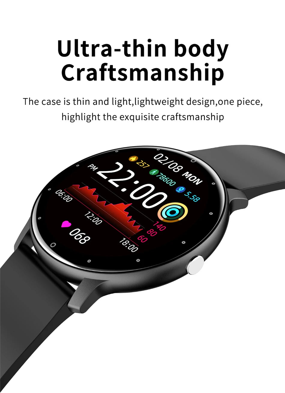 LIGE 2026 Smart watch Ladies Full touch Screen Sports Fitness watch IP67 waterproof Bluetooth For Android iOS Smart watch Female