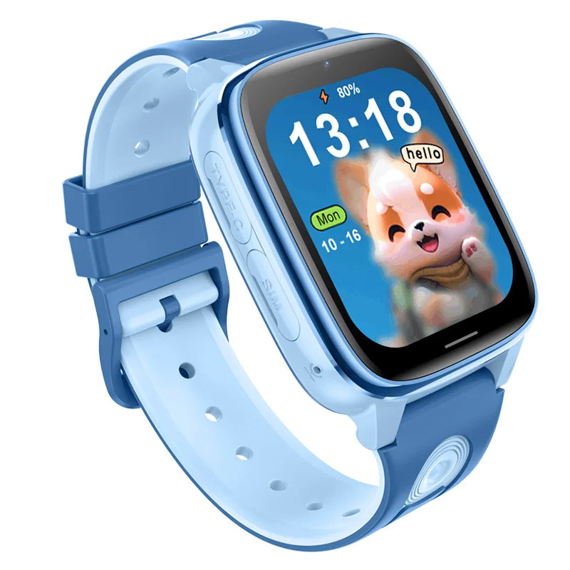 D51 Smartwatch Children SOS Button HD Video Call Class Mode LBS+WIFI Positioning 1.83inch Screen 4G Kids Smart Watch