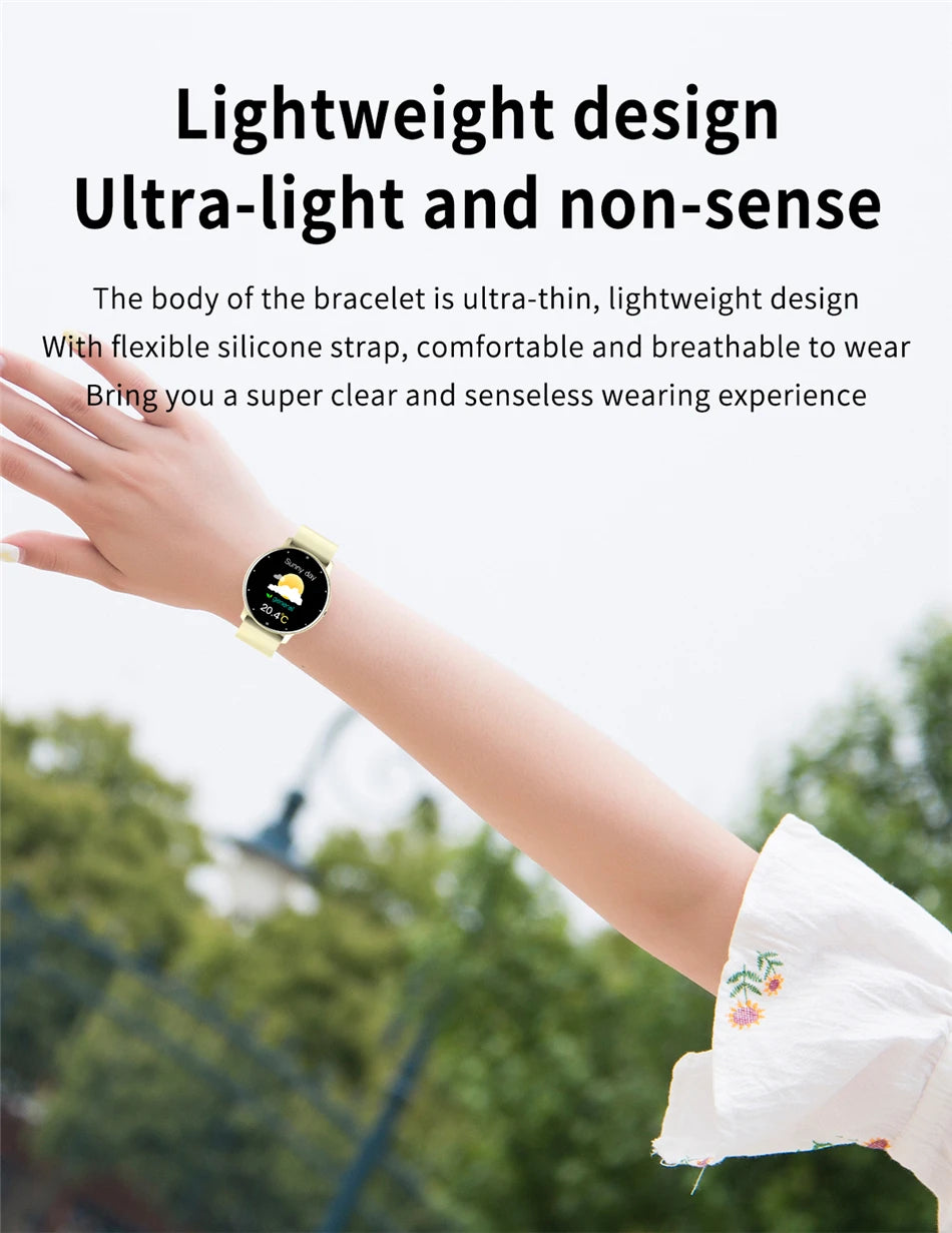 LIGE 2026 Smart watch Ladies Full touch Screen Sports Fitness watch IP67 waterproof Bluetooth For Android iOS Smart watch Female