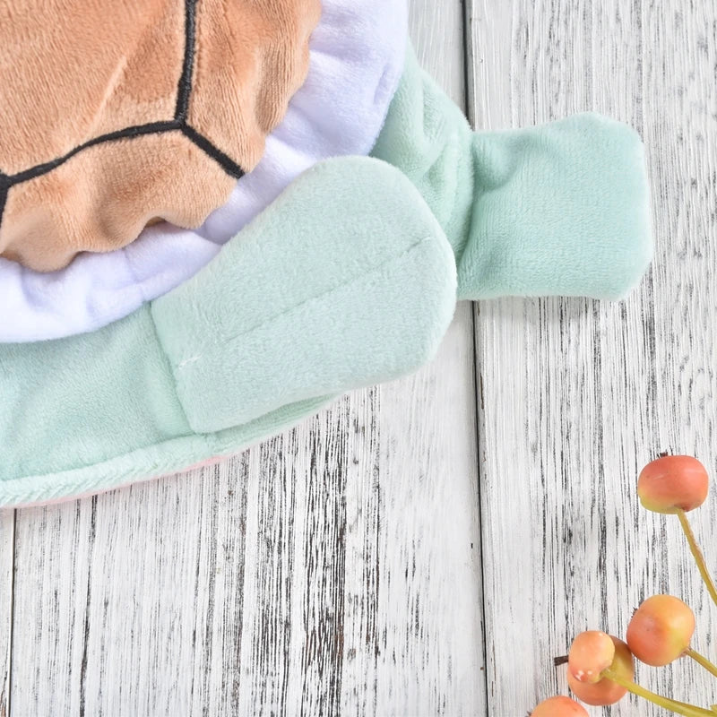 Green Happy Turtle Halloween Pet Dog Clothing For Small Puppy Cat Hood Two Legs Winter Warm Doggie Outfit Hoodie Apparel Jackets