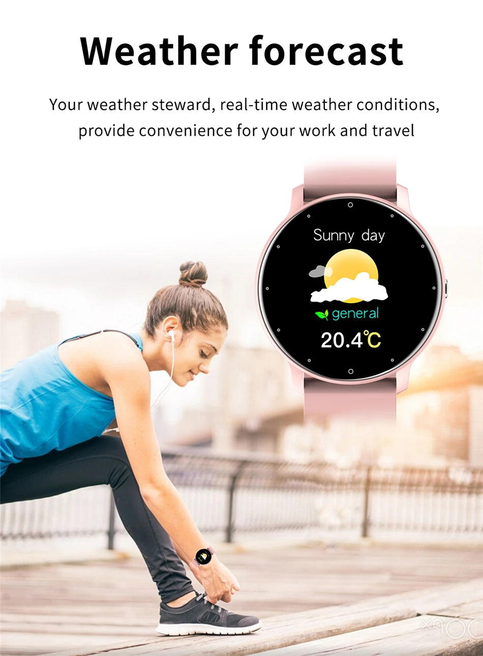 LIGE 2026 Smart watch Ladies Full touch Screen Sports Fitness watch IP67 waterproof Bluetooth For Android iOS Smart watch Female
