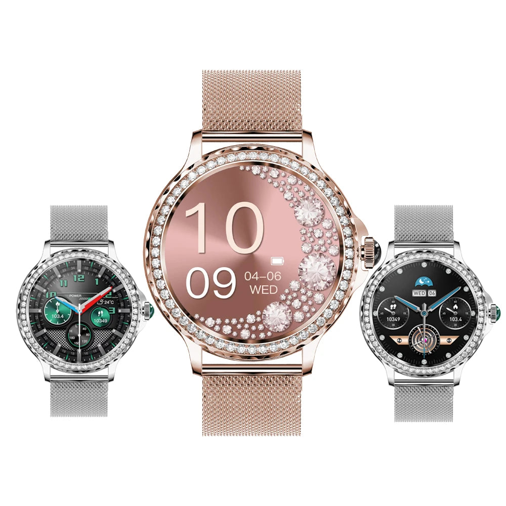 NX19 Sport Ladies Smart Watch Women  Fitness Tracker Heart Rate Smartwatch for Android IOS