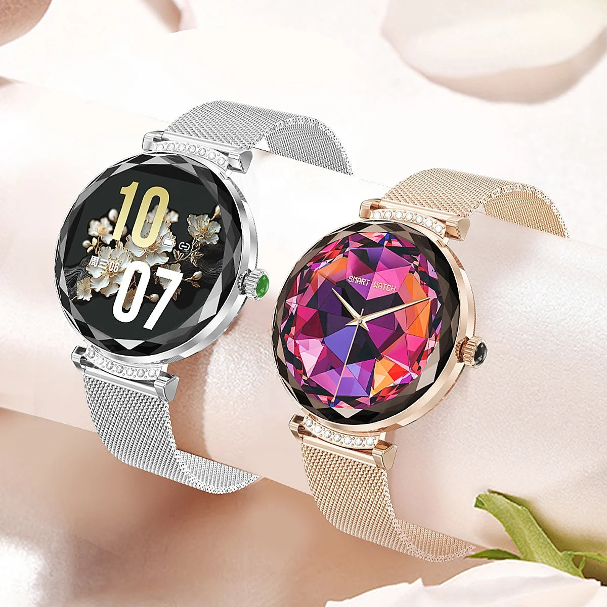 NX7 Pro AMOLED Smart Watch 1.19 Inch 390*390 Round Screen BT Calling IP68 Reloj NX7 Pro Smartwatch for Women