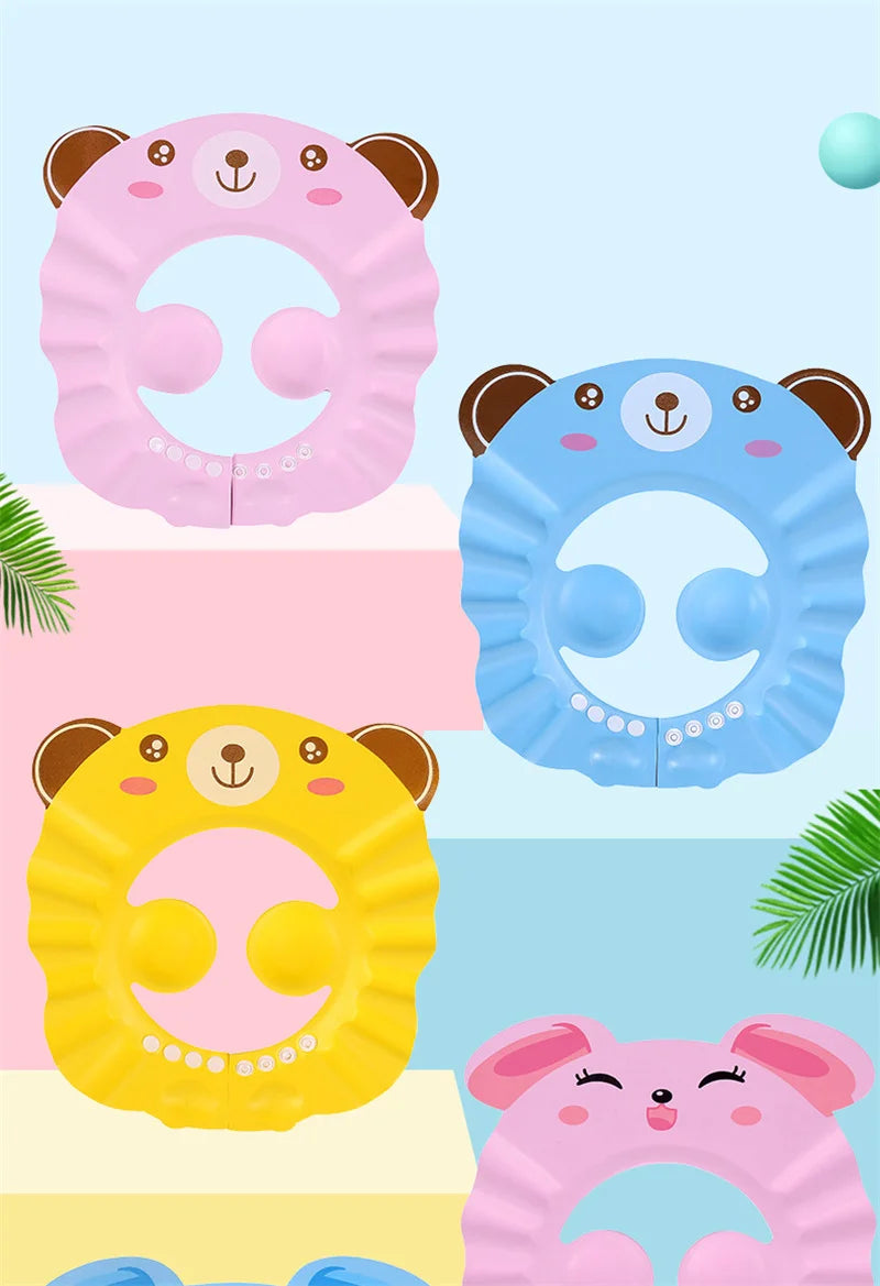 Baby Shower Cap – Adjustable Waterproof Shampoo Hat for Babies & Toddlers - I YAN