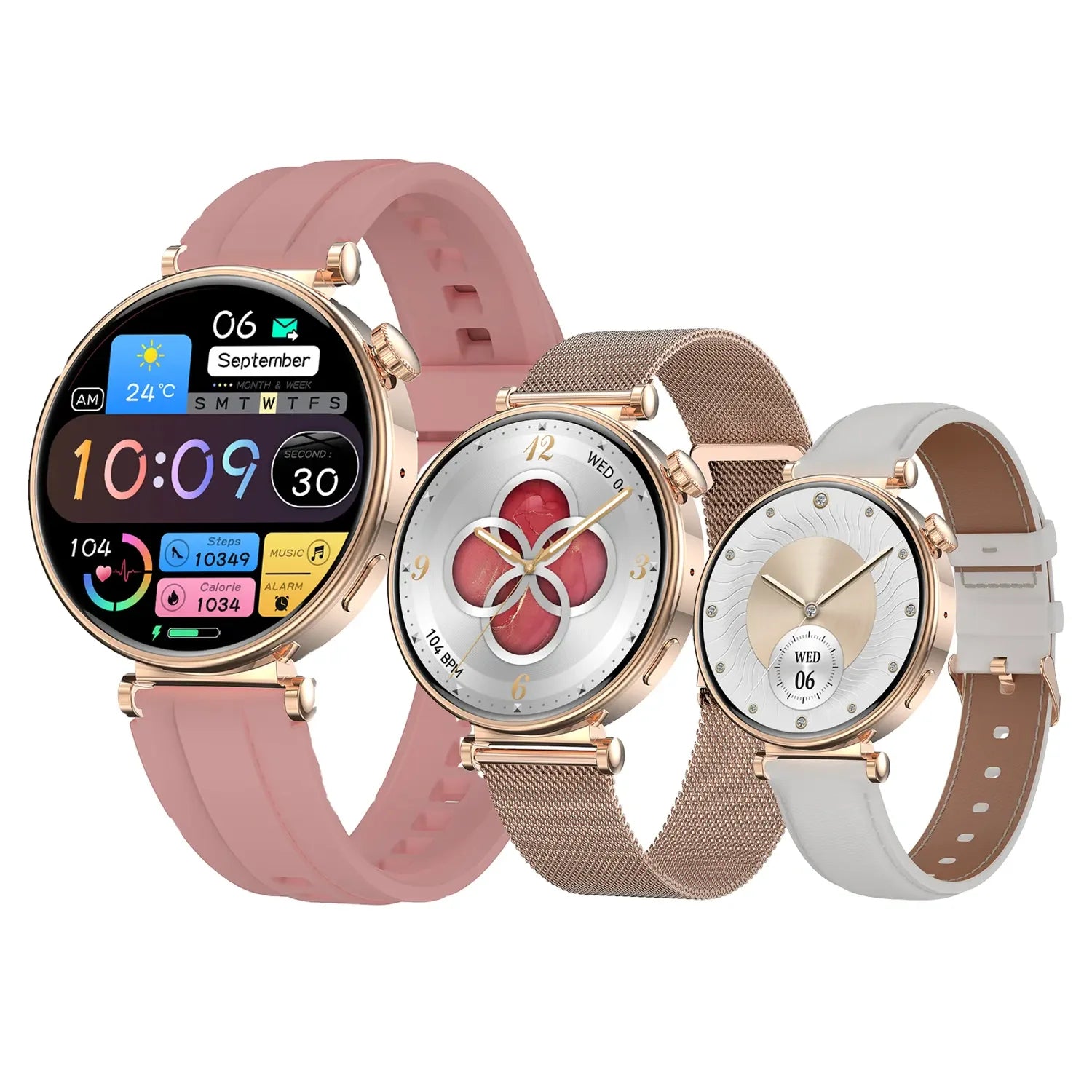 Newest 1.32" HK41 Smart Watch for Lady BT Call Heart Rate Sleep Monitor Women's Health Female Amoled Smartwatch Wearable Devices
