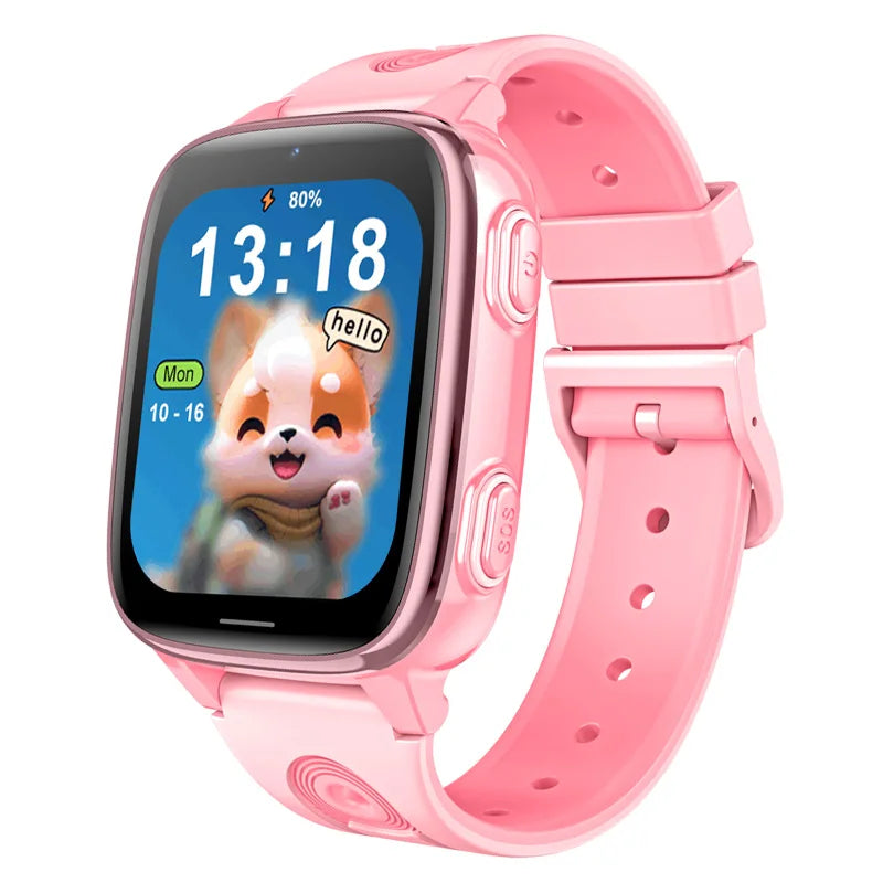 D51 Smartwatch Children SOS Button HD Video Call Class Mode LBS+WIFI Positioning 1.83inch Screen 4G Kids Smart Watch