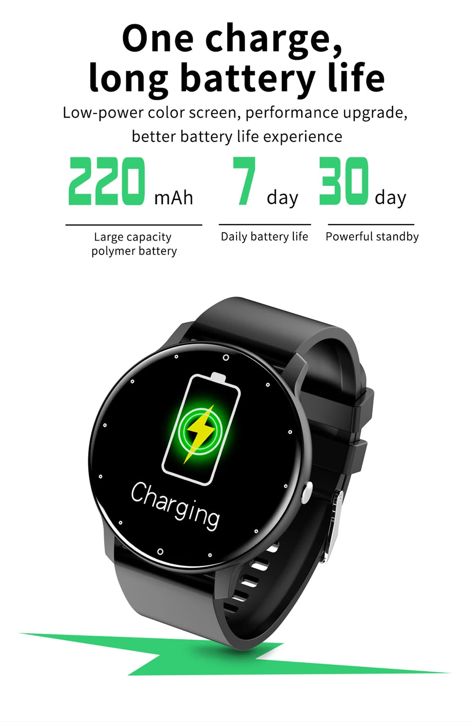 LIGE 2026 Smart watch Ladies Full touch Screen Sports Fitness watch IP67 waterproof Bluetooth For Android iOS Smart watch Female