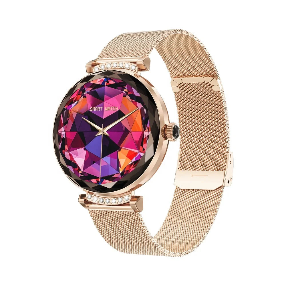 NX7 Pro AMOLED Smart Watch 1.19 Inch 390*390 Round Screen BT Calling IP68 Reloj NX7 Pro Smartwatch for Women
