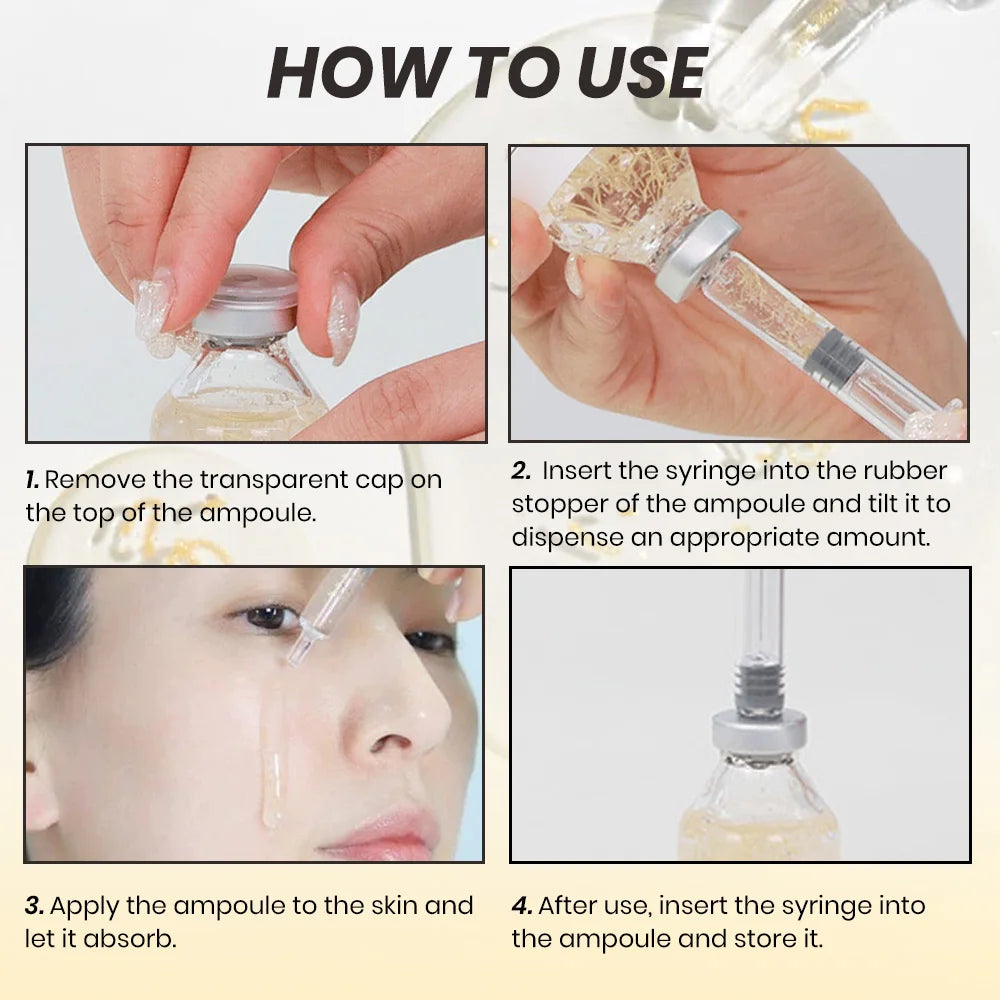 KOEC Deep Collagen Silk Peptide Facial Ampoule, Intensive Lifting Serum for Face for Anti-Aging, Tightening, Firming Hydration